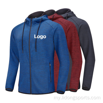 အမျိုးသားများအတွက် Mens Cotton Zipper Hoodie